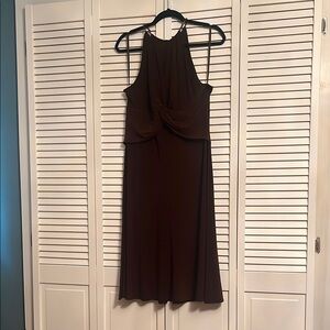 Jones New York Elegant Brown Midi Dress